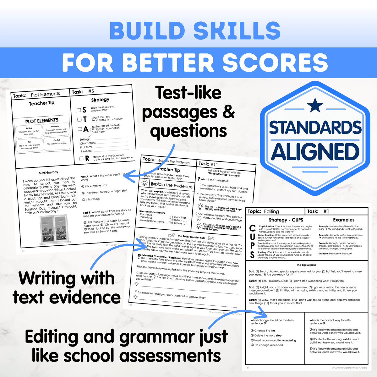 3rd Grade Reading, Writing & Grammar Bundle
