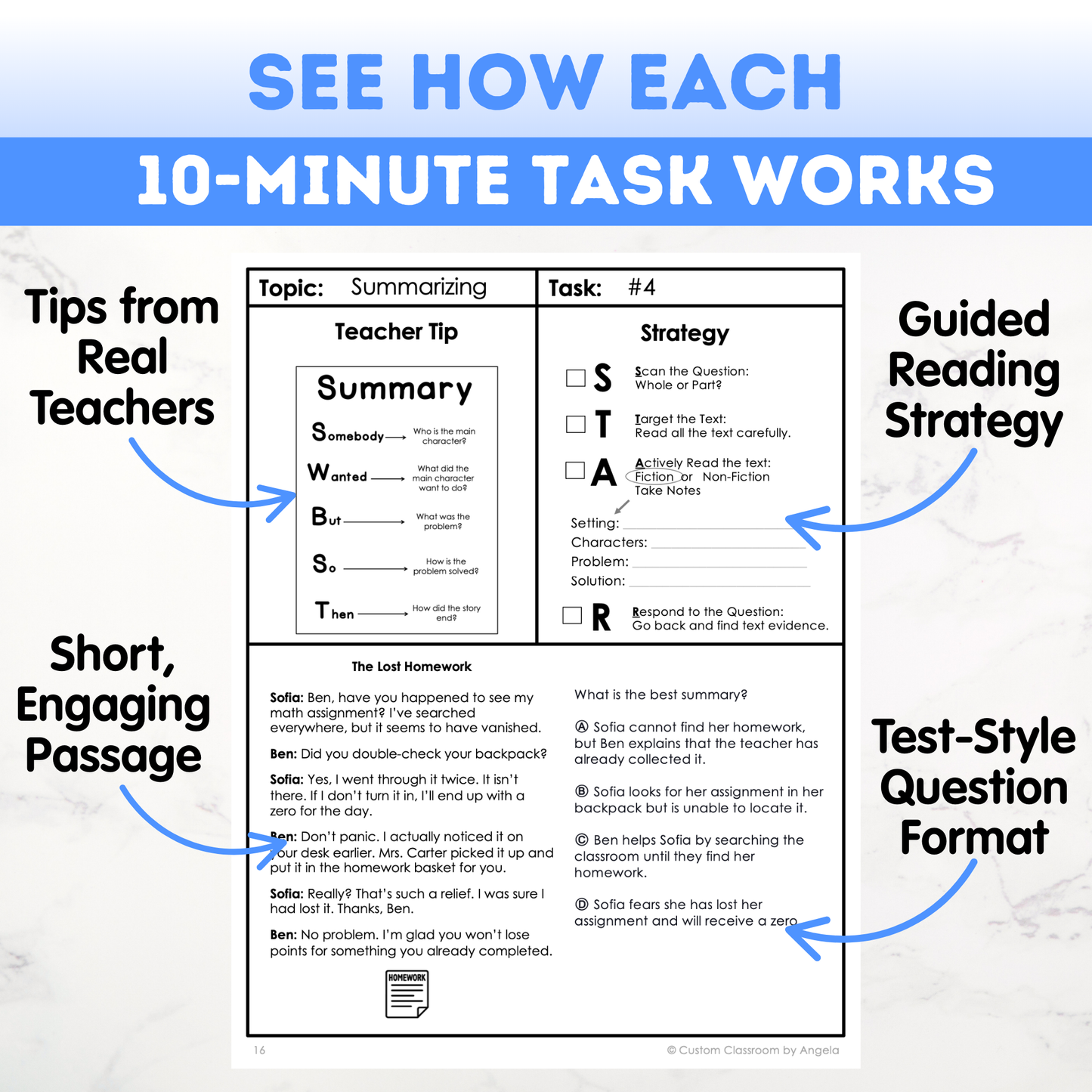 2nd Grade Reading Comprehension Workbook - Digital PDF