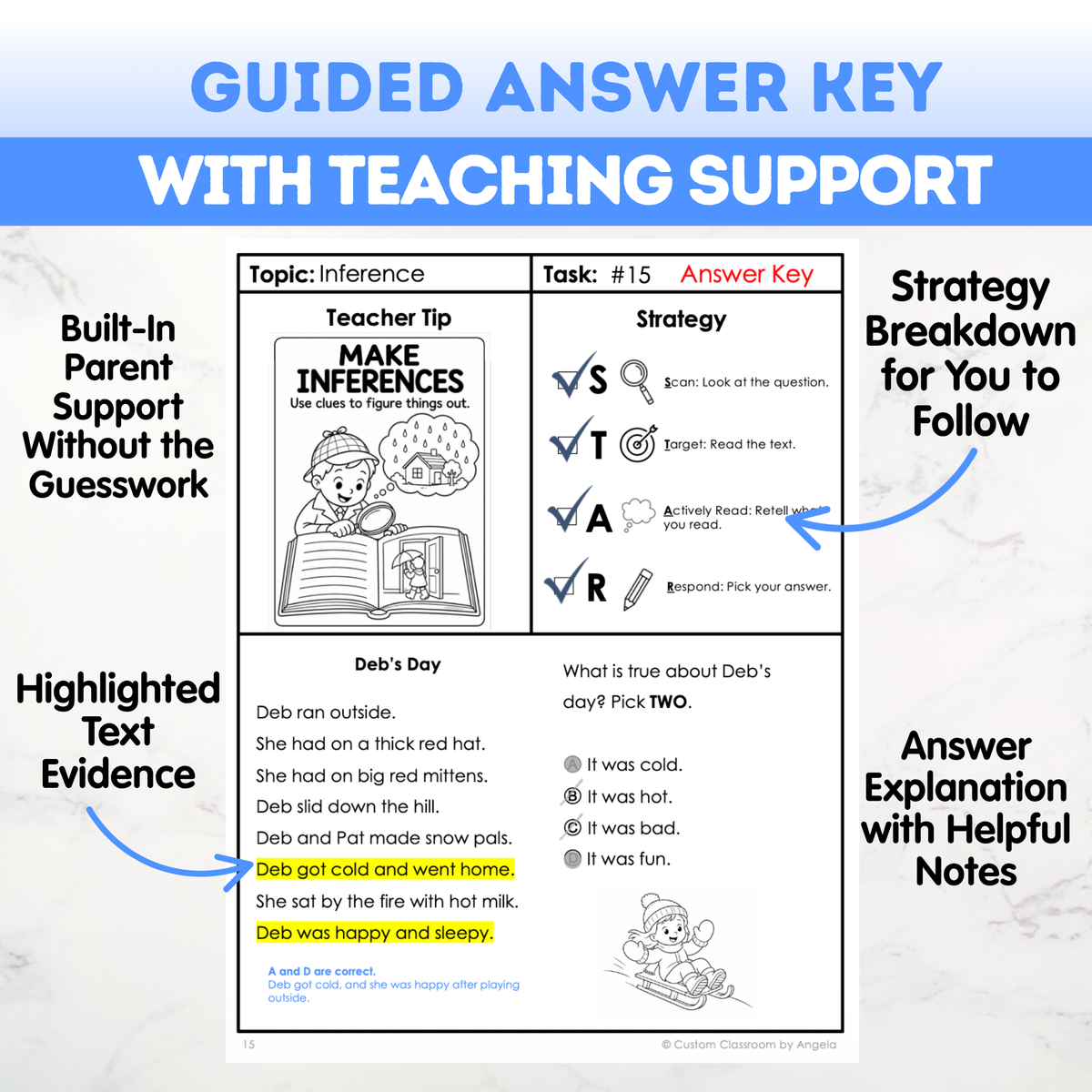 1st Grade Reading Comprehension Workbook