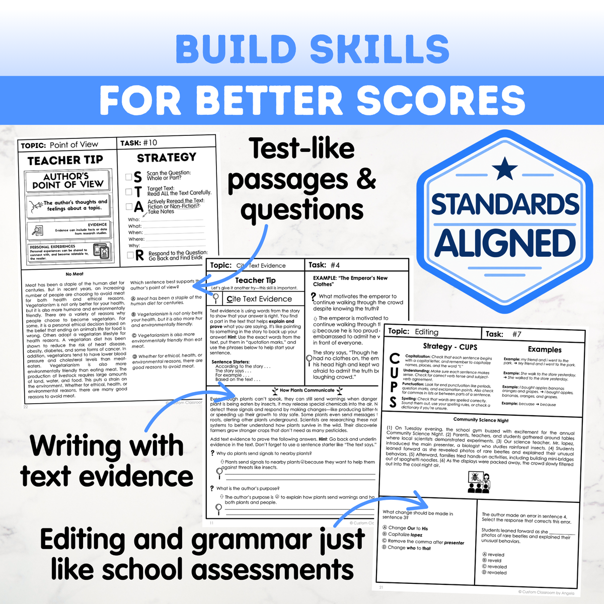 8th Grade Reading, Writing & Grammar Bundle