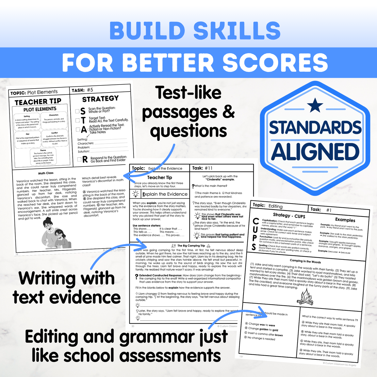 4th Grade Reading, Writing & Grammar Bundle