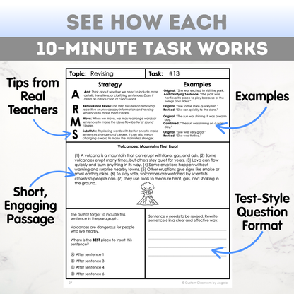 5th Grade Grammar Workbook (Editing & Revising) - Digital PDF