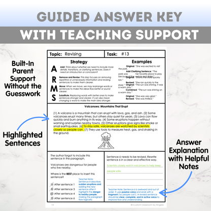 5th Grade Grammar Workbook (Editing & Revising) - Digital PDF