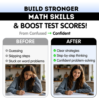 6th Grade Math Test Prep Workbook