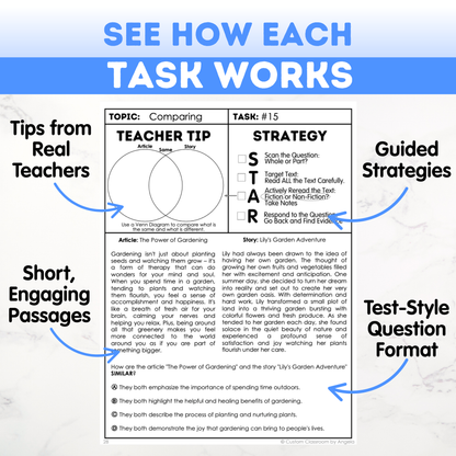 8th Grade Reading, Writing & Grammar Bundle
