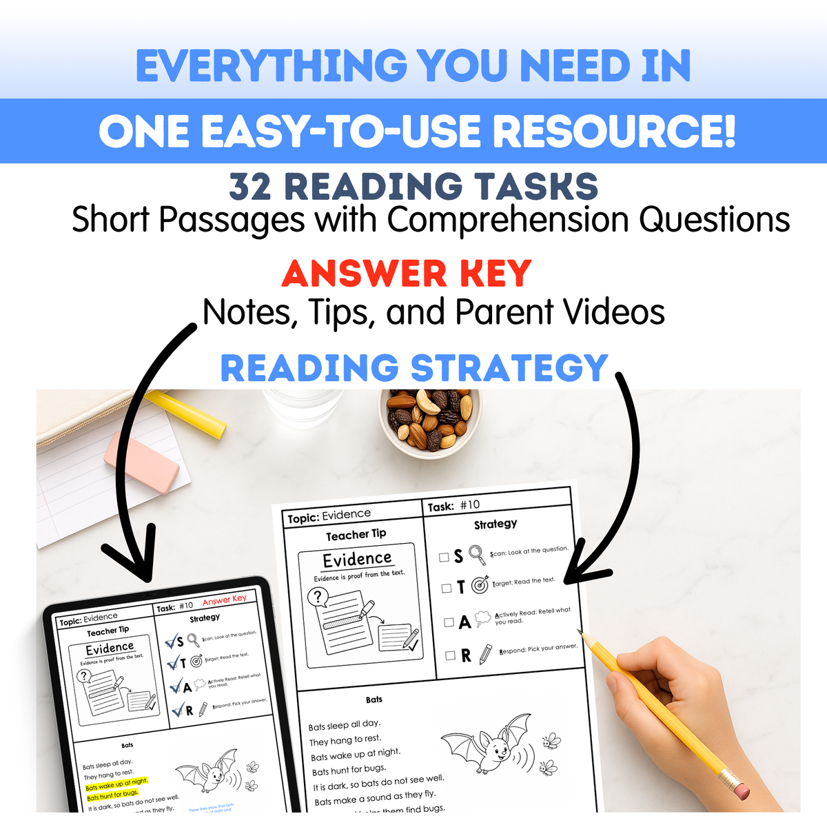 1st Grade Reading Comprehension Workbook