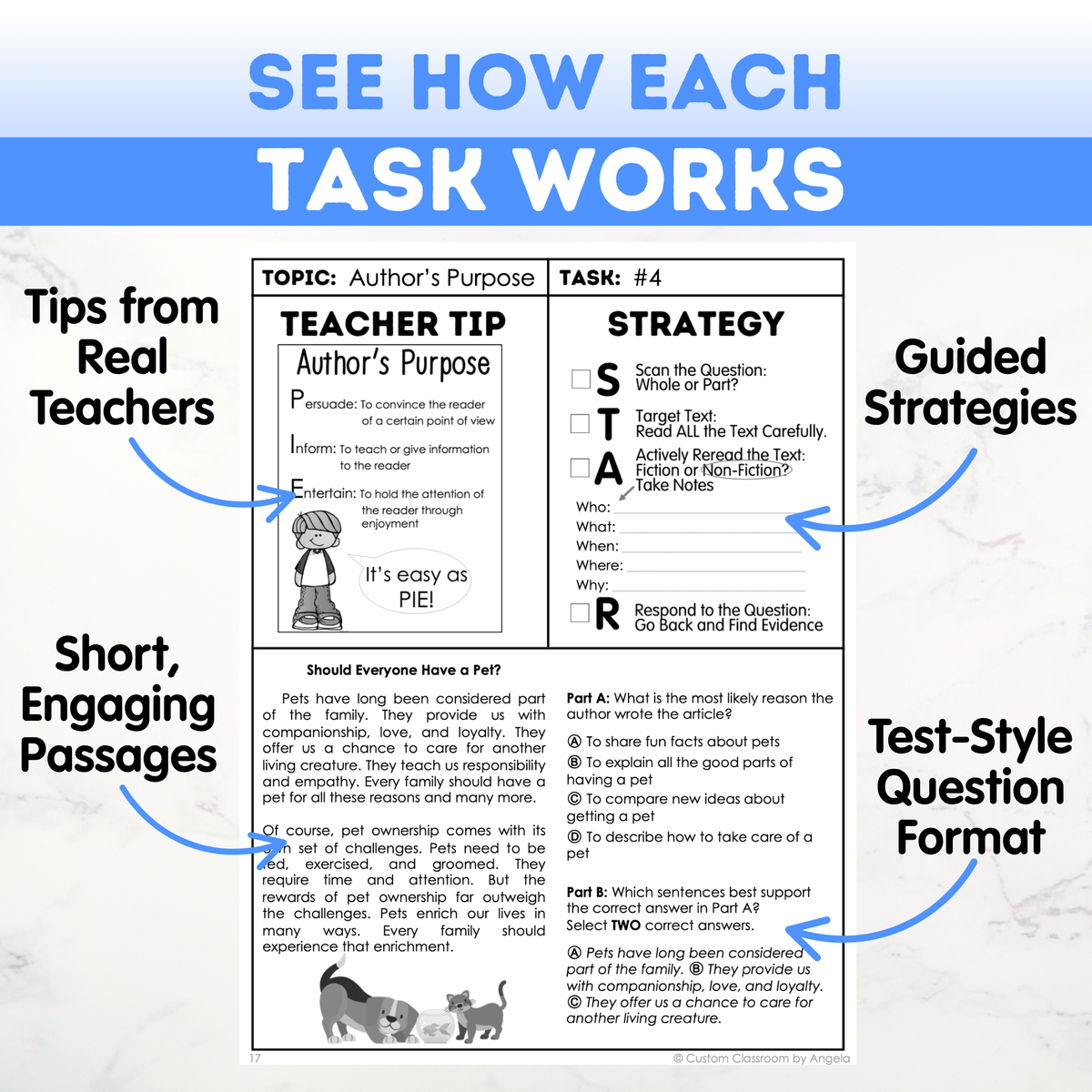 5th Grade Reading, Writing & Grammar Bundle