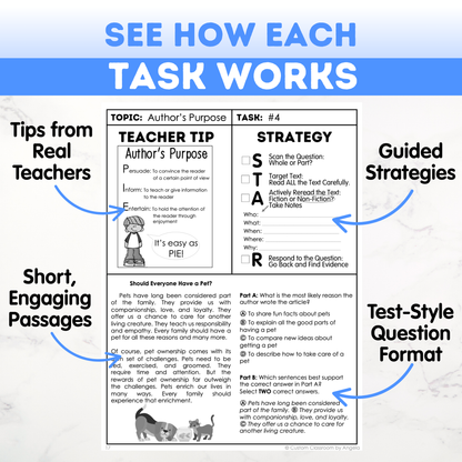 5th Grade Reading, Writing & Grammar Bundle