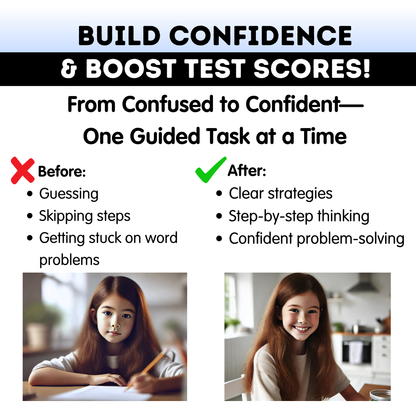 4th Grade Math Test Prep Workbook - Digital PDF