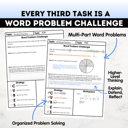 5th Grade Math Test Prep Workbook - Digital PDF
