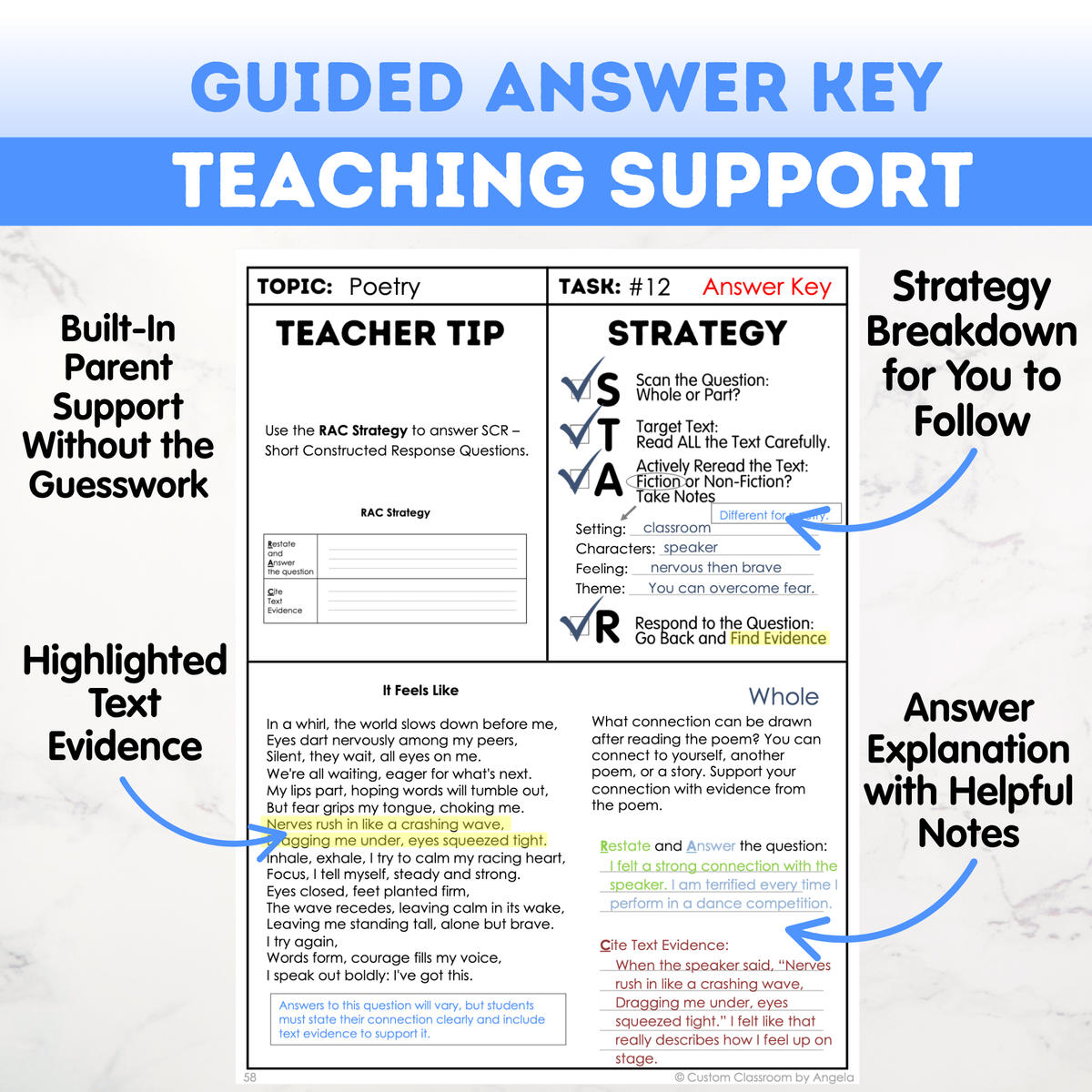 7th Grade Reading, Writing & Grammar Bundle