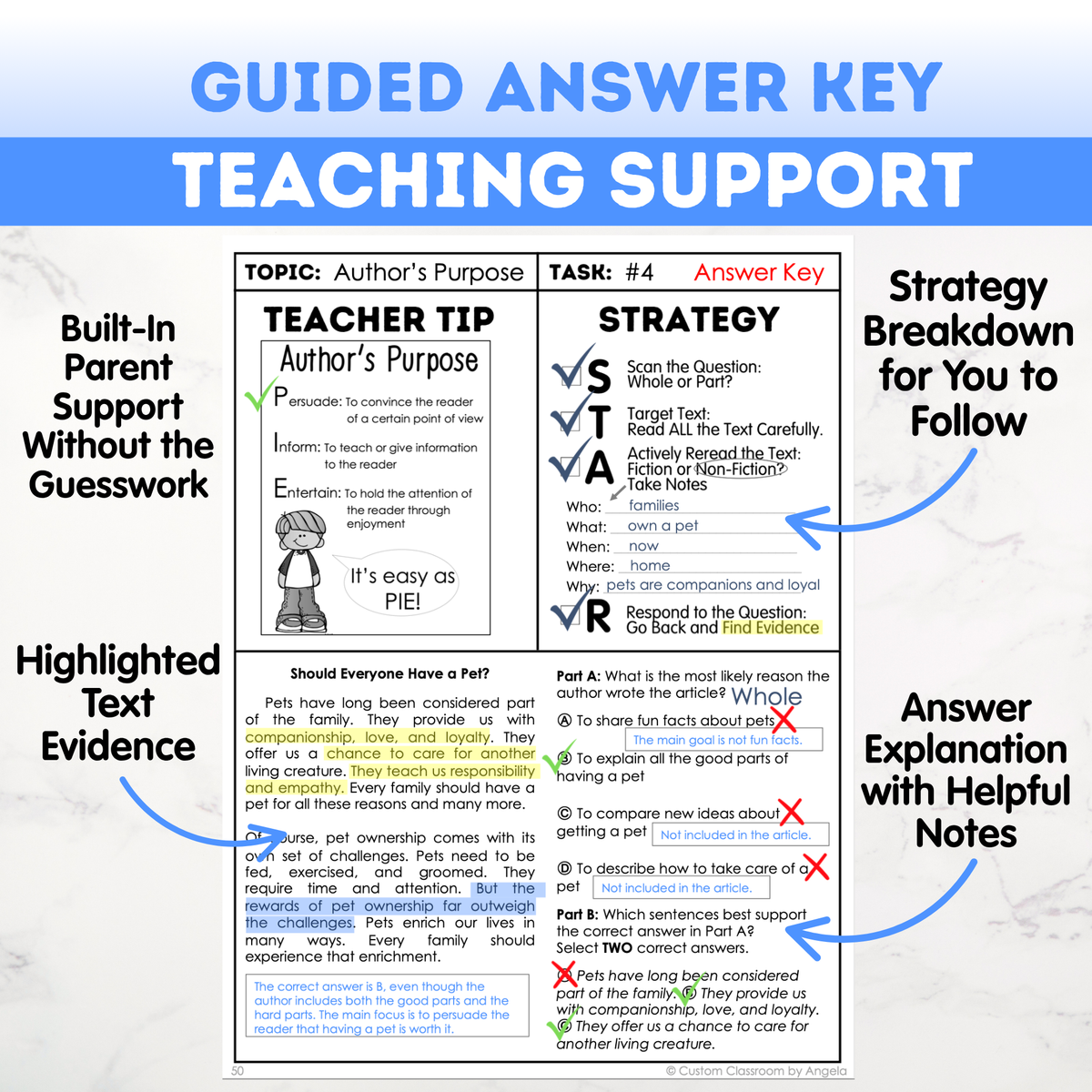 5th Grade Reading, Writing & Grammar Bundle