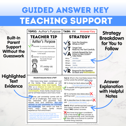 5th Grade Reading, Writing & Grammar Bundle