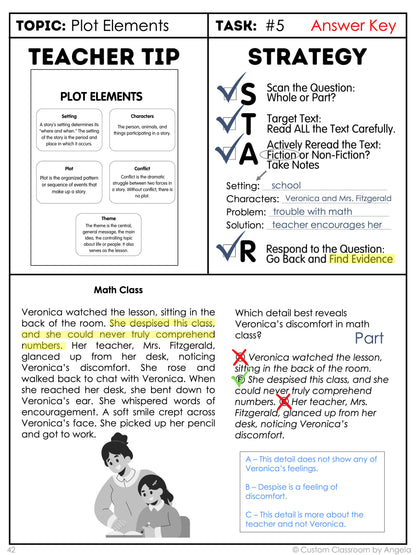 4th Grade Reading Comprehension Workbook - Digital PDF