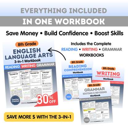 8th Grade Grammar Workbook (Editing & Revising)