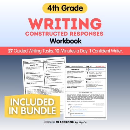 4th Grade Writing Workbook