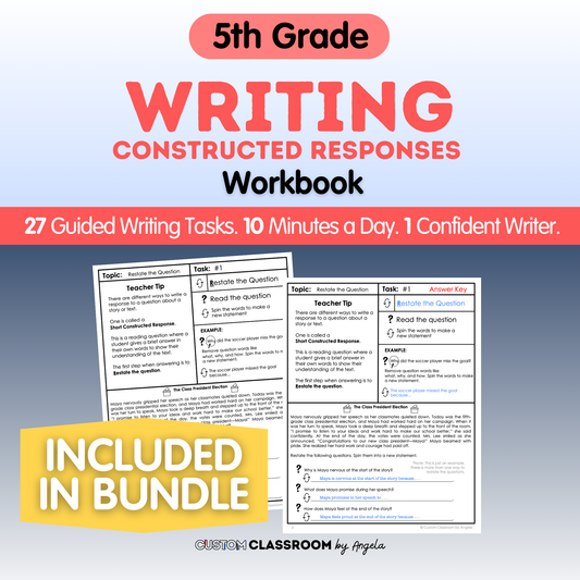 5th Grade Writing Workbook
