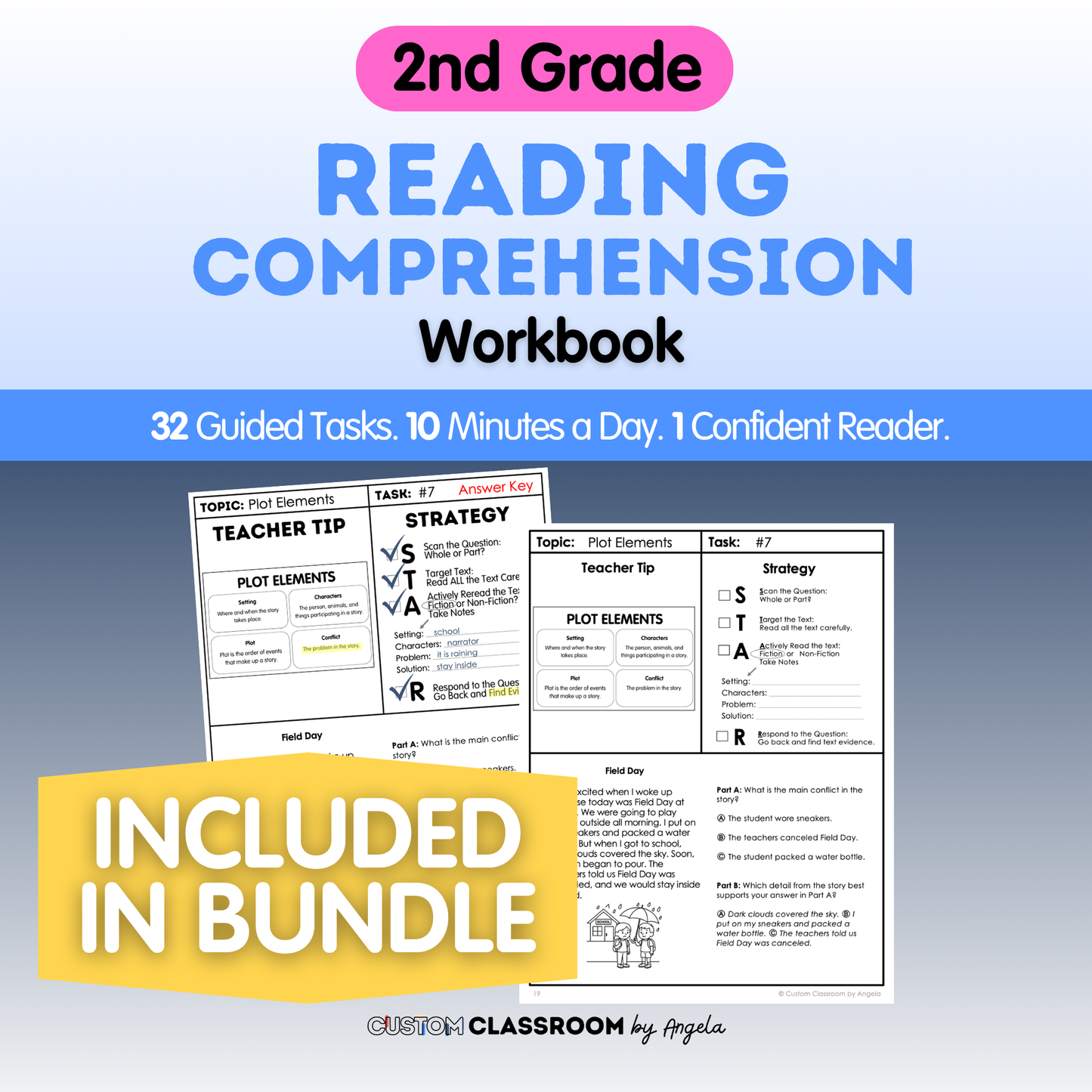 2nd Grade Reading Comprehension Workbook