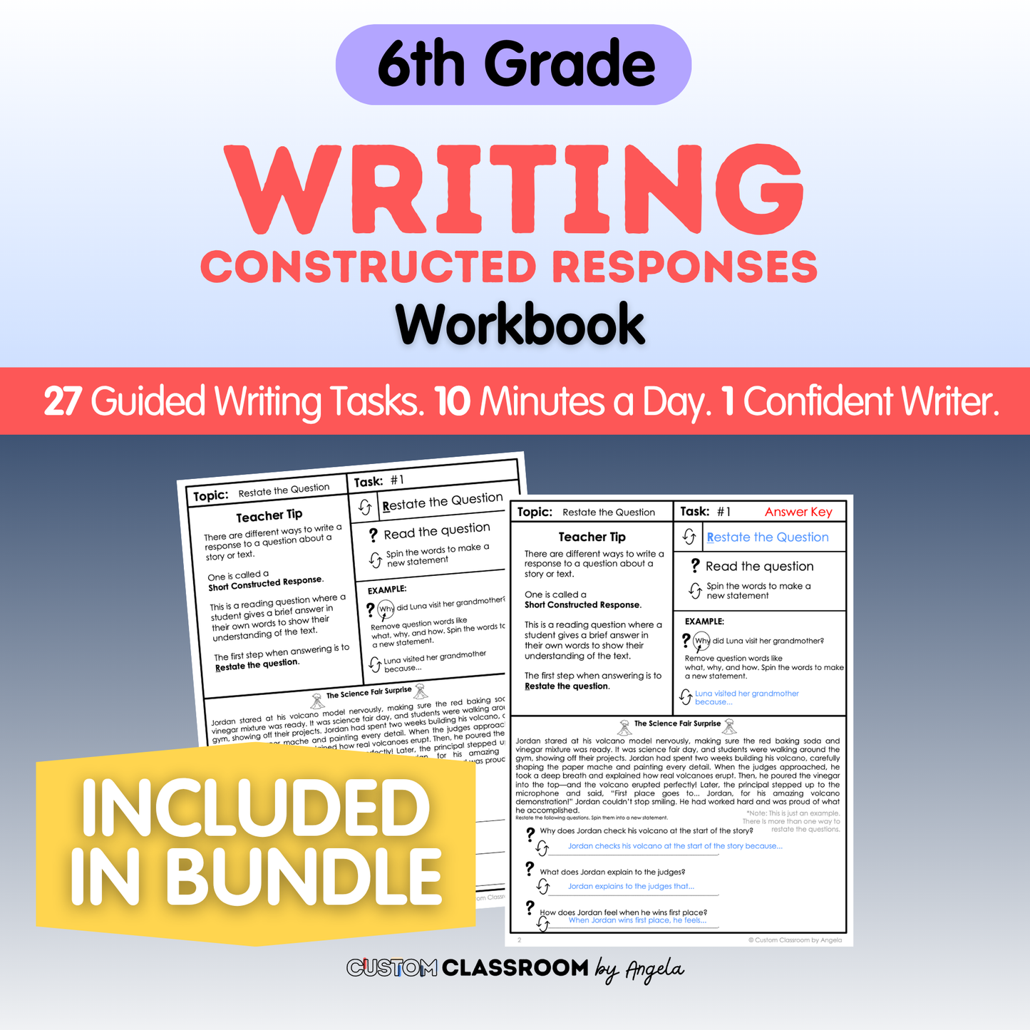 6th Grade Writing Workbook