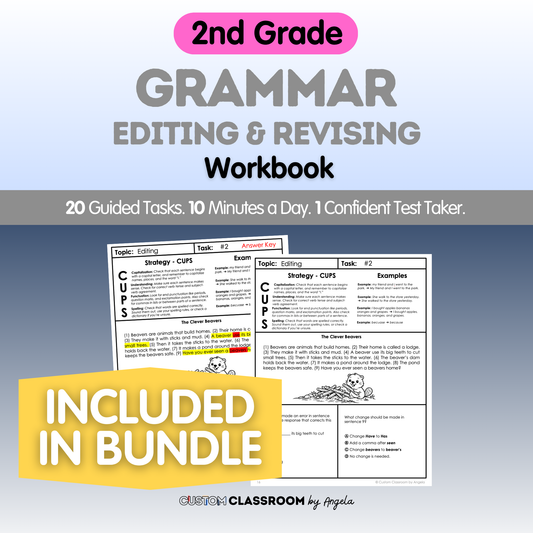 2nd Grade Grammar Workbook (Editing & Revising)