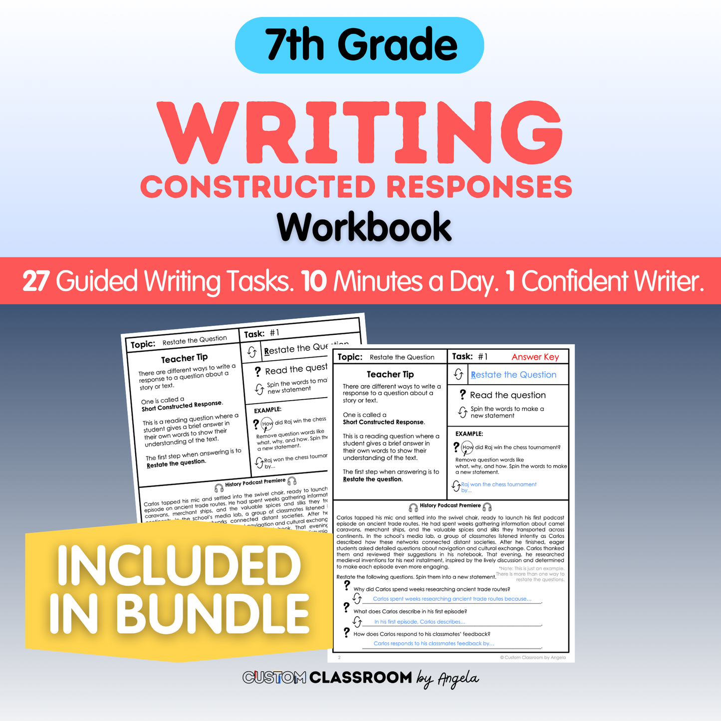 7th Grade Writing Workbook