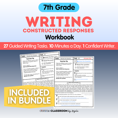 7th Grade Writing Workbook