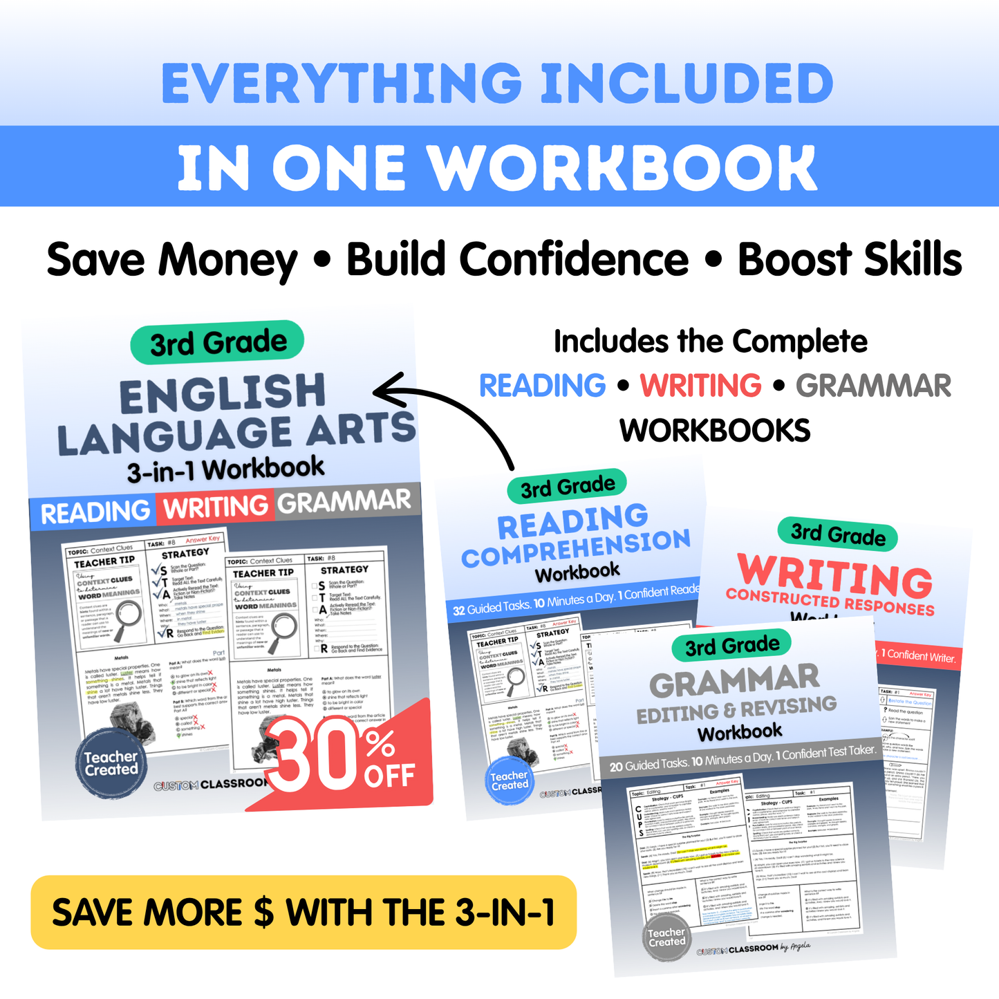 3rd Grade Reading Comprehension Workbook