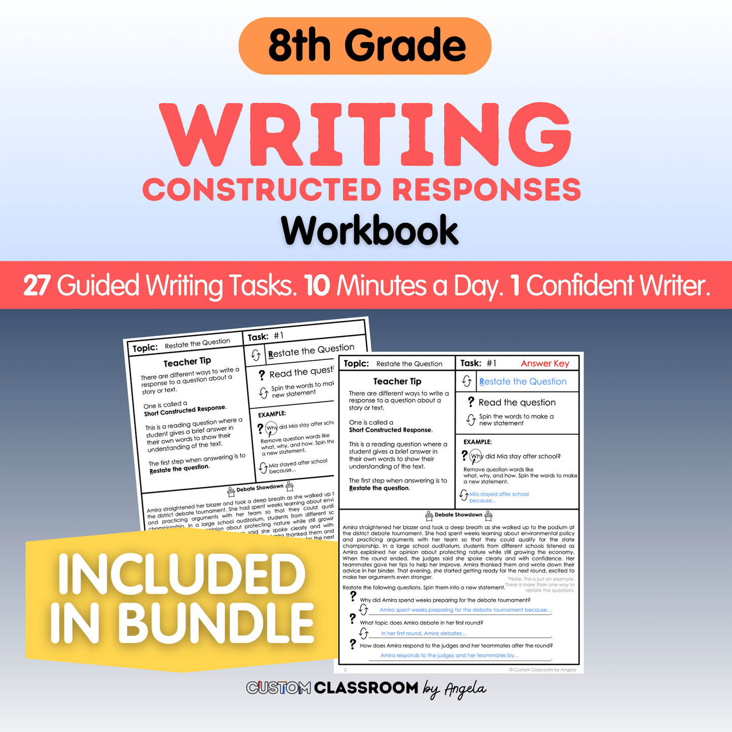 8th Grade Writing Workbook