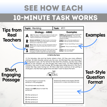 3rd Grade Grammar Workbook (Editing & Revising) - Digital PDF