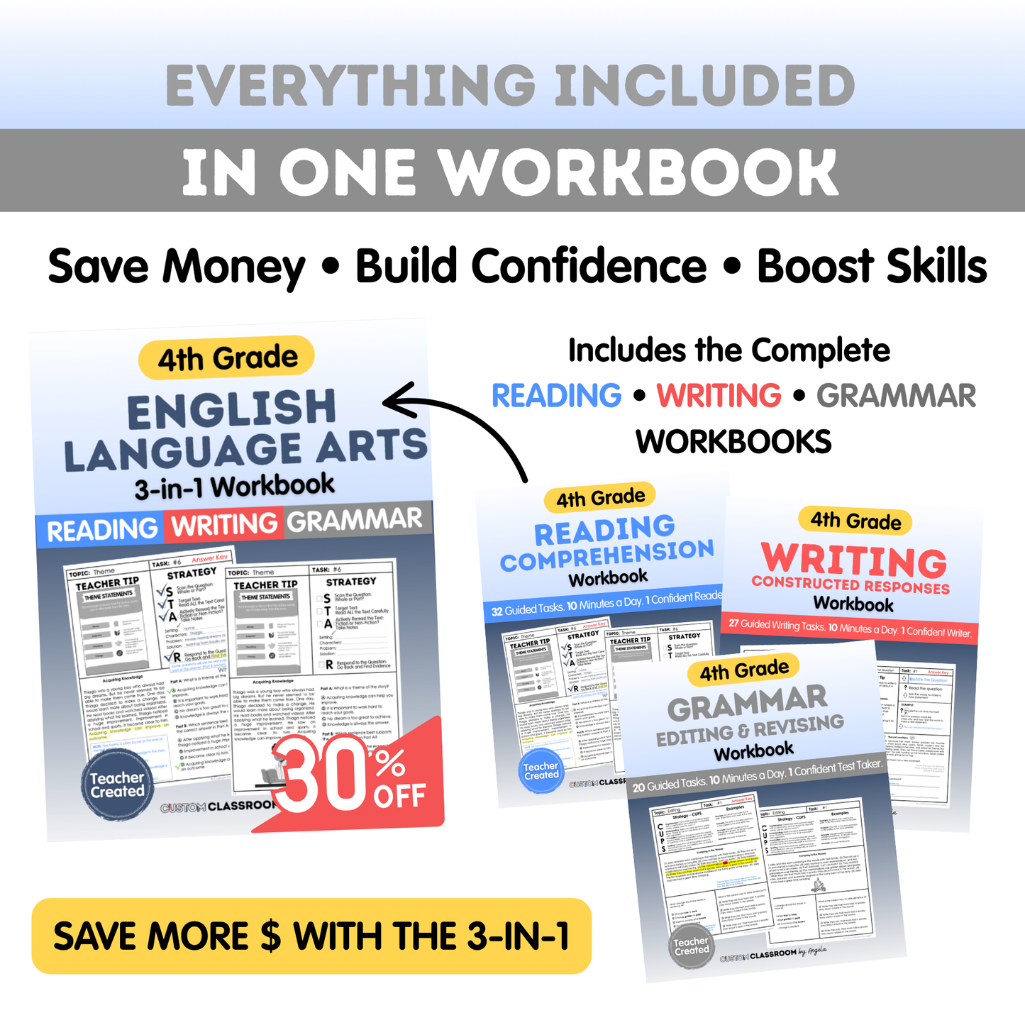 4th Grade Grammar Workbook (Editing & Revising)