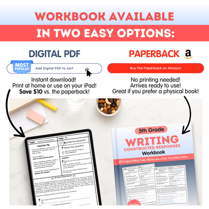 5th Grade Writing Workbook