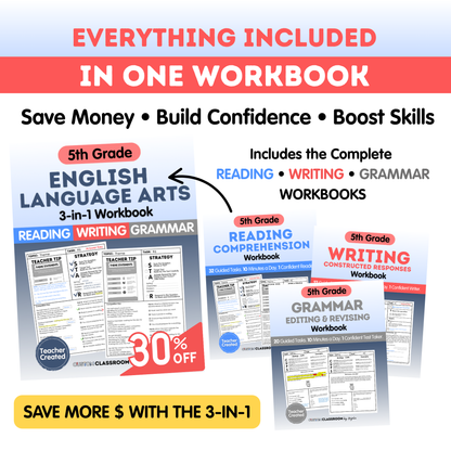 5th Grade Writing Workbook