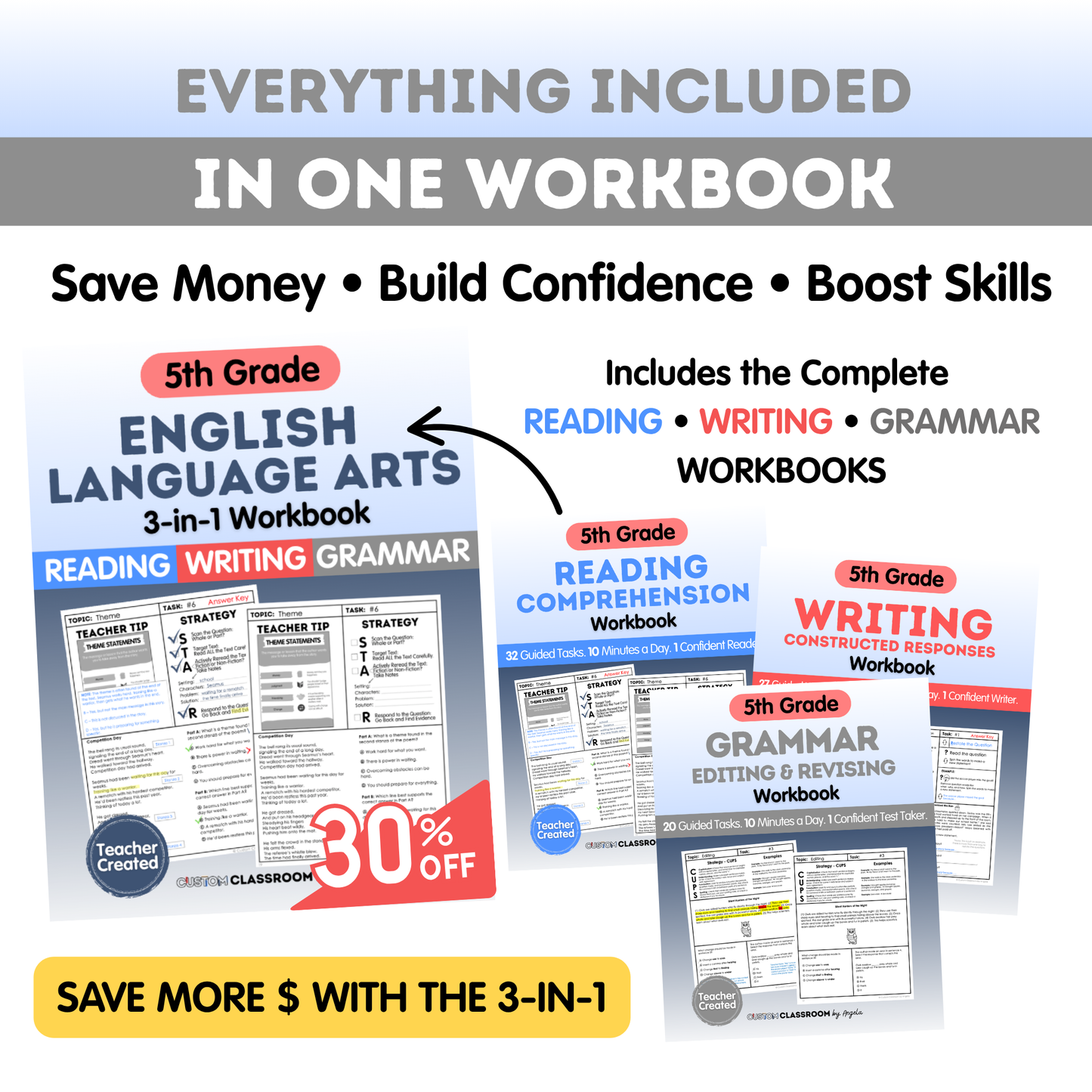 5th Grade Grammar Workbook (Editing & Revising)