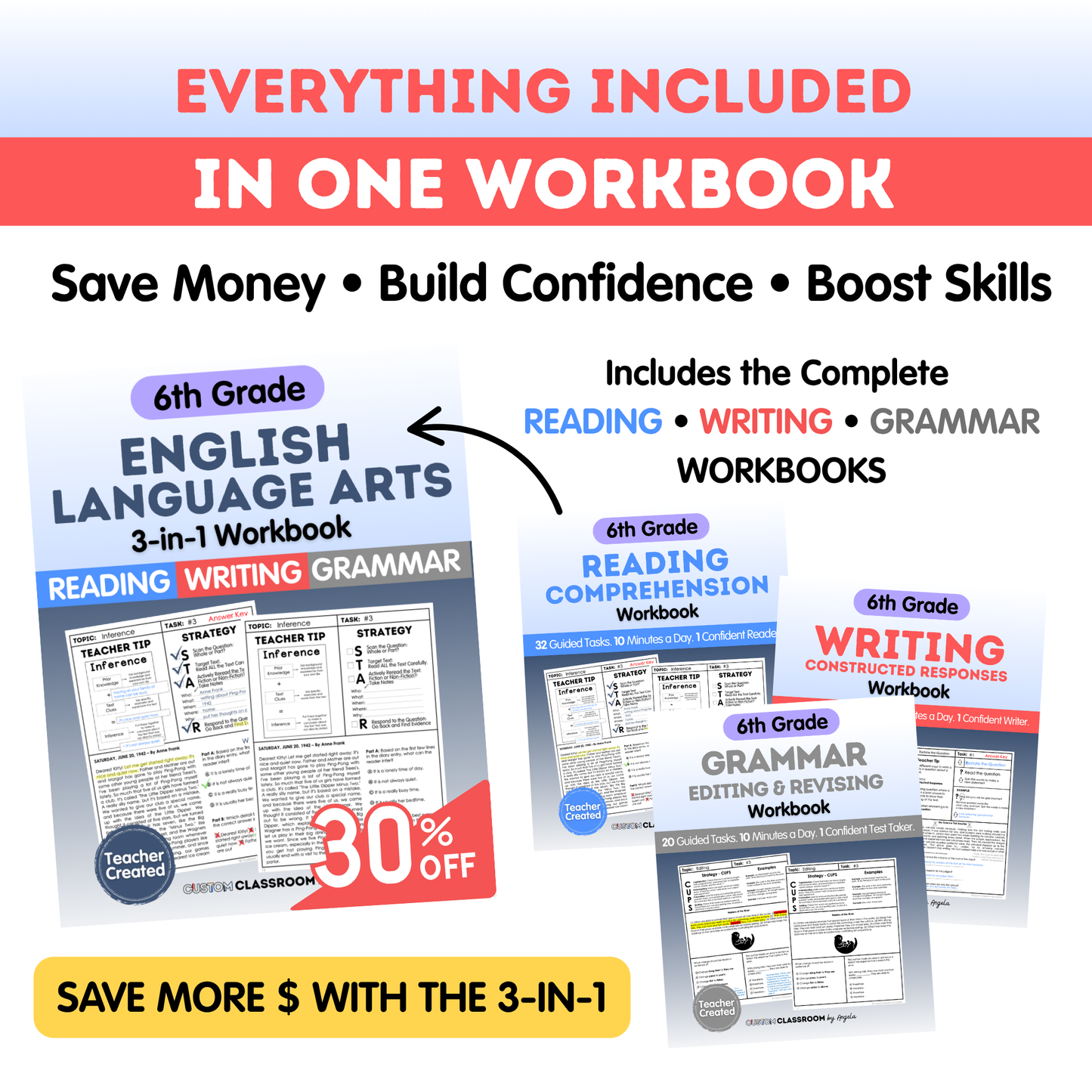 6th Grade Writing Workbook