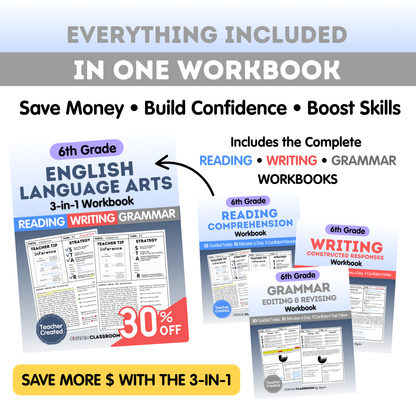 6th Grade Grammar Workbook (Editing & Revising) - Digital PDF