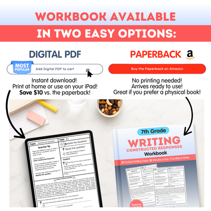 7th Grade Writing Workbook