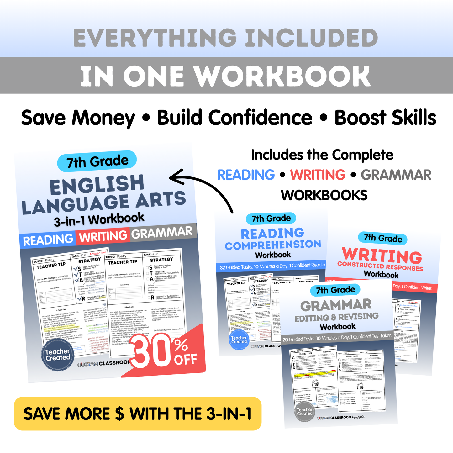 7th Grade Grammar Workbook (Editing & Revising)